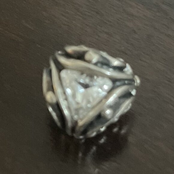 925 Silver Crystal Triangles Bead by Trollbeads - Picture 3 of 3